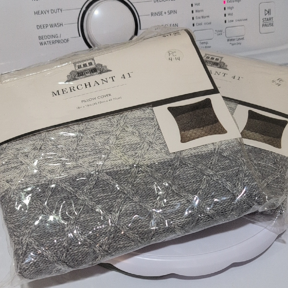 Merchant 41 Gray Pillow Cover Set Of 2